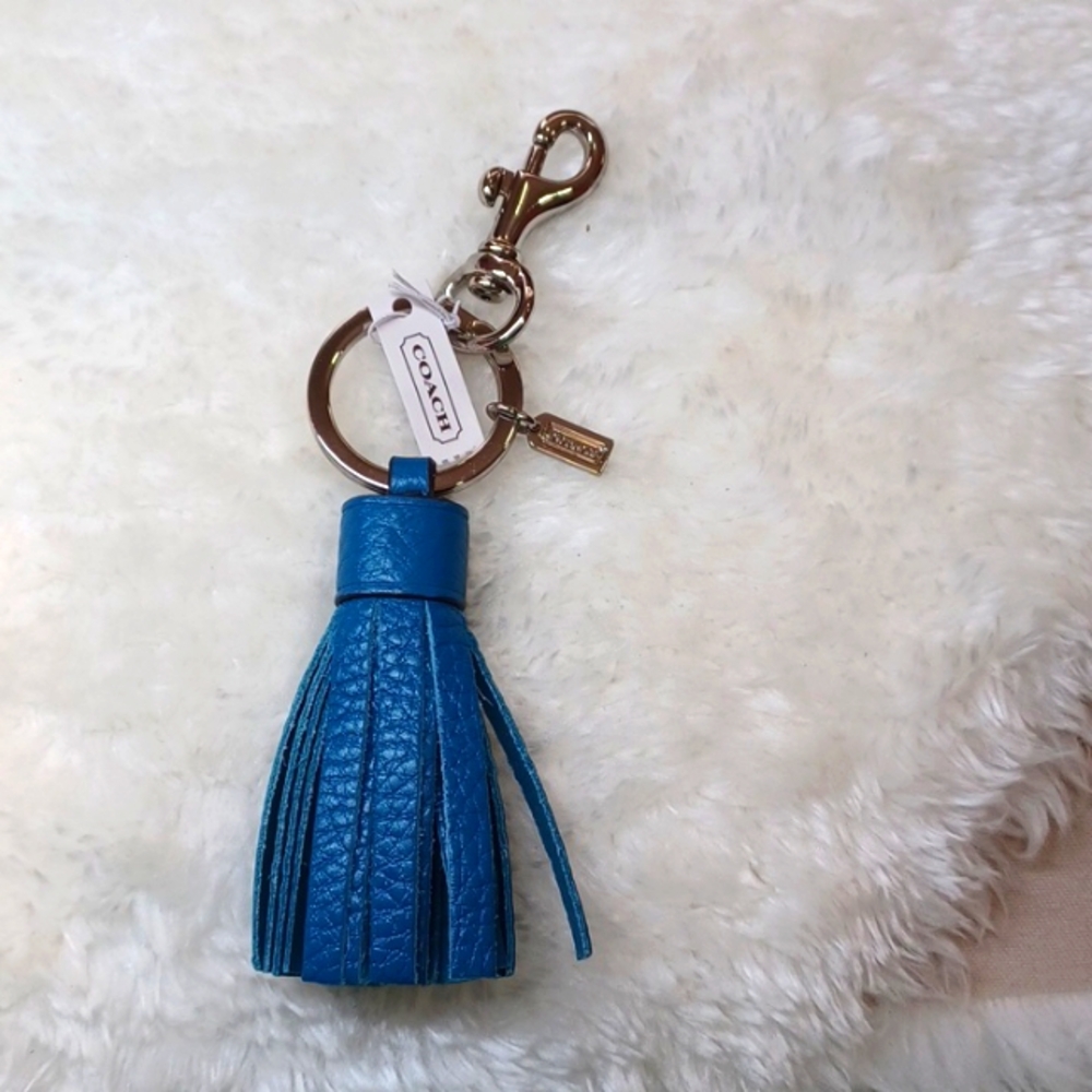 Coach tassel keychain